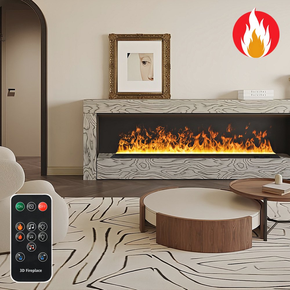 Imaxfire® 19.7" Built-In Insert Single flame Water Fireplace