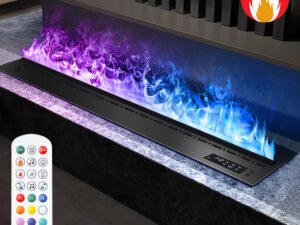 Imaxfire® 19.7" Built-In Insert Multi-Color Water Fireplace
