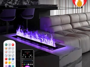 Imaxfire® 39.3" Built-In Insert Multi-Color + APP Water Fireplace