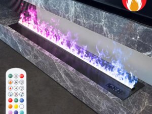 Imaxfire® 59" Built-In Insert Multi-Color Water Fireplace