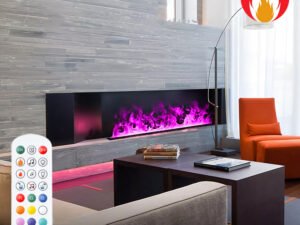 Imaxfire® 70.8" Built-In Insert Multi-Color Water Fireplace